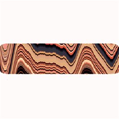 Jagged Pink Amplitude Waves Large Bar Mat by Bangk1t