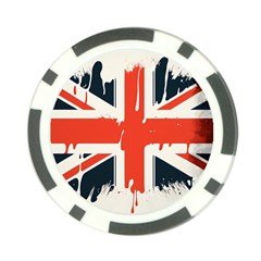 Union Jack England Uk United Kingdom London Poker Chip Card Guard (10 Pack) by Bangk1t