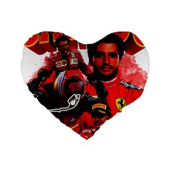 Carlos Sainz Standard 16  Premium Heart Shape Cushions by Boster123