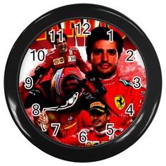 Carlos Sainz Wall Clock (black) by Boster123