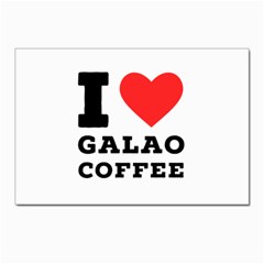 I Love Galao Coffee Postcards 5  X 7  (pkg Of 10) by ilovewhateva