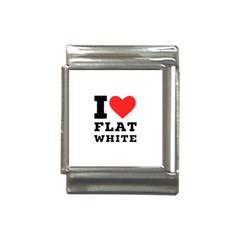 I Love Flat White Italian Charm (13mm) by ilovewhateva