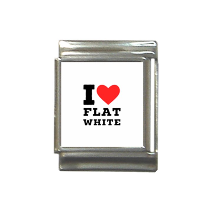 I love flat white Italian Charm (13mm)