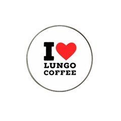 I Love Lungo Coffee  Hat Clip Ball Marker (10 Pack) by ilovewhateva