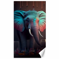 Elephant Tusks Trunk Wildlife Africa Canvas 40  X 72  by Ndabl3x