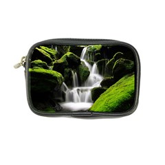 Waterfall Moss Korea Mountain Valley Green Forest Coin Purse by Ndabl3x