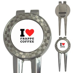 I Love Frappe Coffee 3-in-1 Golf Divots by ilovewhateva