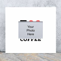 I Love Frappe Coffee White Wall Photo Frame 5  X 7  by ilovewhateva