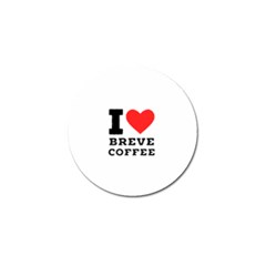 I Love Breve Coffee Golf Ball Marker by ilovewhateva