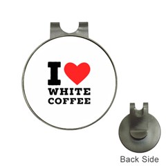 I Love White Coffee Hat Clips With Golf Markers by ilovewhateva