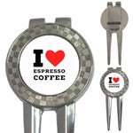 I love espresso coffee 3-in-1 Golf Divots Front