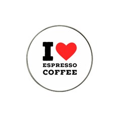 I Love Espresso Coffee Hat Clip Ball Marker (4 Pack) by ilovewhateva