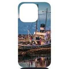 End Of The World: Nautical Memories At Ushuaia Port, Argentina Iphone 14 Pro Black Uv Print Case by dflcprintsclothing