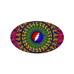 Grateful Dead Pattern Sticker (oval) by Wav3s