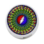 Grateful Dead Pattern 4-Port USB Hub (Two Sides) Back