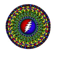 Grateful Dead Pattern Mini Round Pill Box by Wav3s