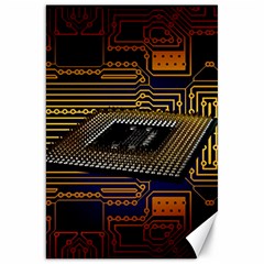 Processor Cpu Board Circuit Canvas 20  X 30  by Wav3s