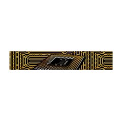 Processor Cpu Board Circuit Premium Plush Fleece Scarf (mini) by Wav3s