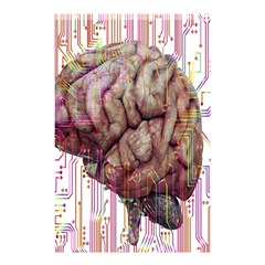 Brain Think Neurons Circuit Shower Curtain 48  X 72  (small)  by Wav3s