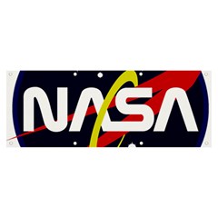 Nasa Insignia Banner And Sign 8  X 3  by Wav3s