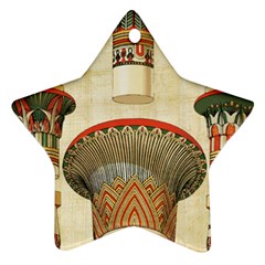 Egyptian Architecture Column Star Ornament (two Sides) by Wav3s