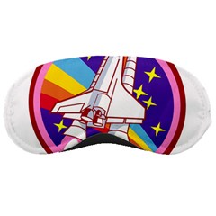 Badge-patch-pink-rainbow-rocket Sleeping Mask by Wav3s