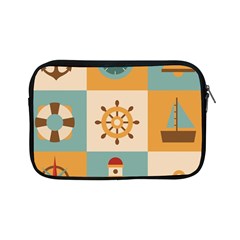 Nautical-elements-collection Apple Ipad Mini Zipper Cases by Wav3s