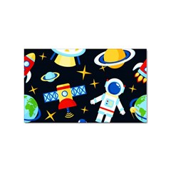 Space Seamless Pattern Sticker Rectangular (100 Pack) by Wav3s