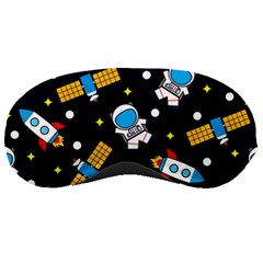 Seamless-adventure-space-vector-pattern-background Sleeping Mask by Wav3s