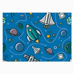 About-space-seamless-pattern Large Glasses Cloth by Wav3s