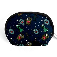 Monster-alien-pattern-seamless-background Accessory Pouch (medium) by Wav3s