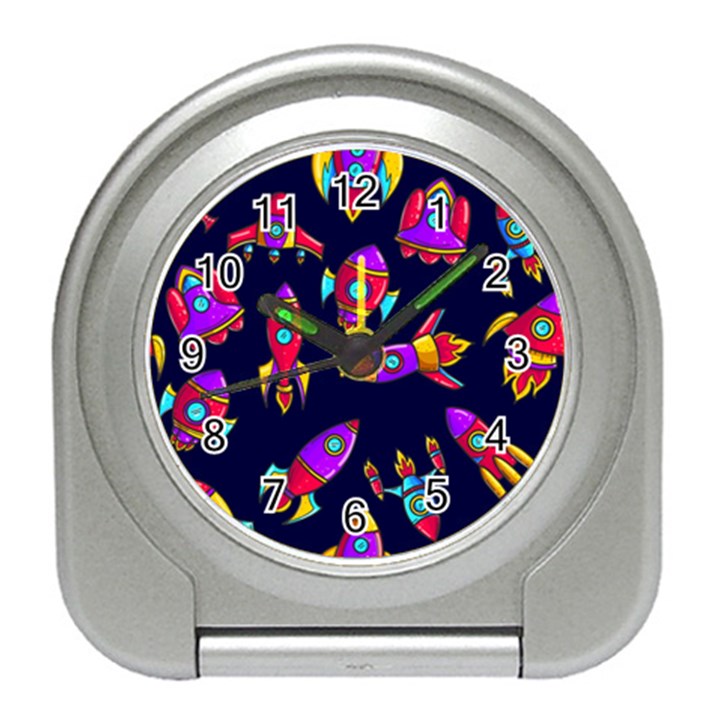 Space-patterns Travel Alarm Clock