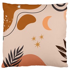 Abstract Art Boho Star Moon Large Cushion Case (two Sided)  by Givinglala