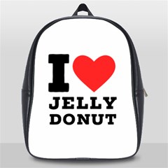 I Love Jelly Donut School Bag (large) by ilovewhateva