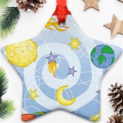 Science Fiction Outer Space Star Ornament (two Sides) by Ndabl3x