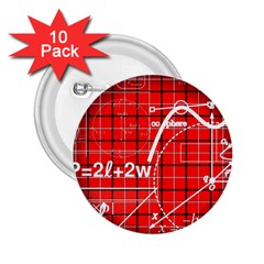 Geometry Mathematics Cube 2 25  Buttons (10 Pack)  by Ndabl3x