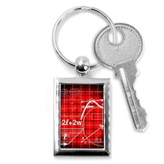 Geometry Mathematics Cube Key Chain (rectangle) by Ndabl3x