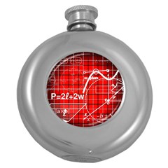 Geometry Mathematics Cube Round Hip Flask (5 Oz) by Ndabl3x