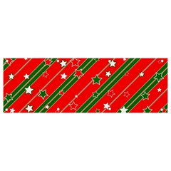 Christmas Paper Star Texture Banner And Sign 9  X 3  by Ndabl3x