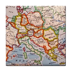 Map Europe Globe Countries States Tile Coaster by Ndabl3x