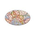 Map Europe Globe Countries States Sticker Oval (10 pack) Front