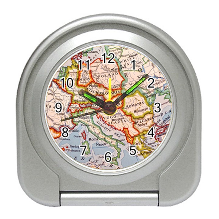 Map Europe Globe Countries States Travel Alarm Clock