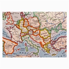 Map Europe Globe Countries States Large Glasses Cloth (2 Sides) by Ndabl3x