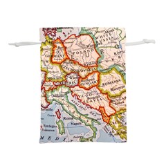 Map Europe Globe Countries States Lightweight Drawstring Pouch (s) by Ndabl3x