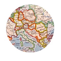 Map Europe Globe Countries States Mini Round Pill Box (pack Of 5) by Ndabl3x