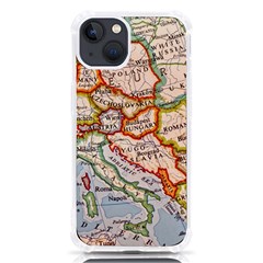 Map Europe Globe Countries States Iphone 13 Tpu Uv Print Case by Ndabl3x