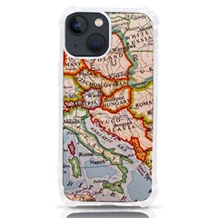 Map Europe Globe Countries States Iphone 13 Mini Tpu Uv Print Case by Ndabl3x