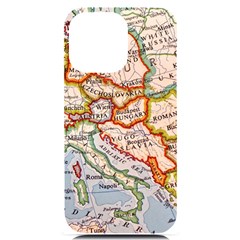 Map Europe Globe Countries States Iphone 14 Pro Max Black Uv Print Case by Ndabl3x