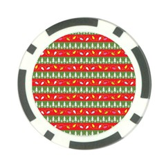 Christmas Papers Red And Green Poker Chip Card Guard (10 Pack) by Ndabl3x