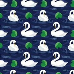 Swan Pattern Elegant Design Play Mat (square) by Vaneshart